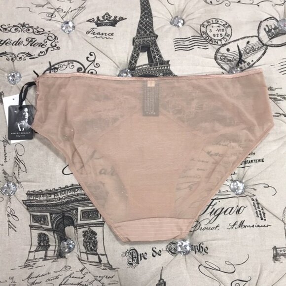 Ashley Graham Plus Size Front-Keyhole Lace Panty - Picture 5 of 9